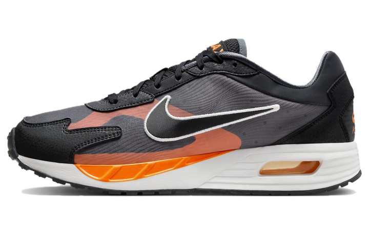 Nike Nike Air Max Solo Abrasion Resistant Breathable Abrasion Resistant Breathable Low top Running Shoes Men's Black Orange