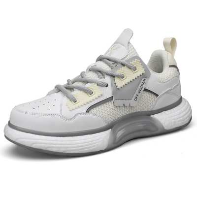 OFF-WIERAH OFF WIERAH Cushioning Abrasion Resistant Breathable Impact Resistant Height Increasing Mid top Casual Shoes Unisex