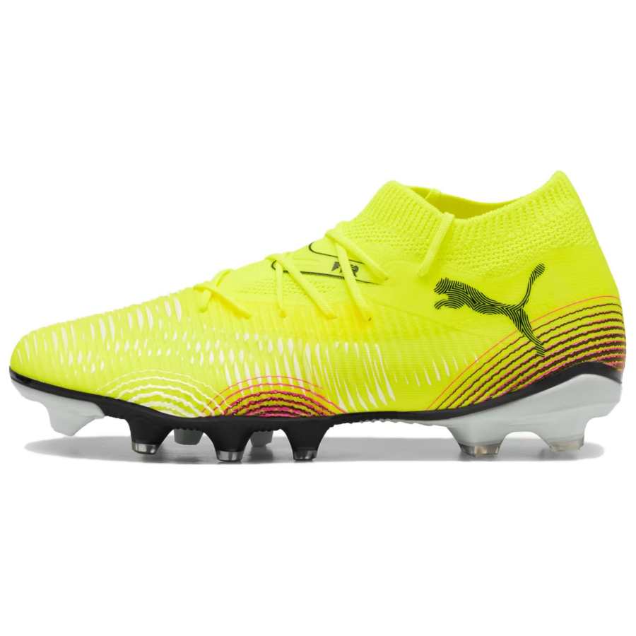 PUMA FUTURE 8 MATCH Abrasion Resistant Abrasion Resistant Soccer Shoes Women's Yellow Black
