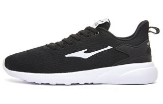 Erke Cushioning Slip Resistant Abrasion Resistant Low top Sports Casual Shoes Men's Black White