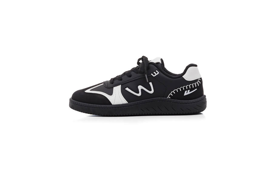 Warrior Abrasion Resistant Cushioning Low top Casual Shoes Women's Black White