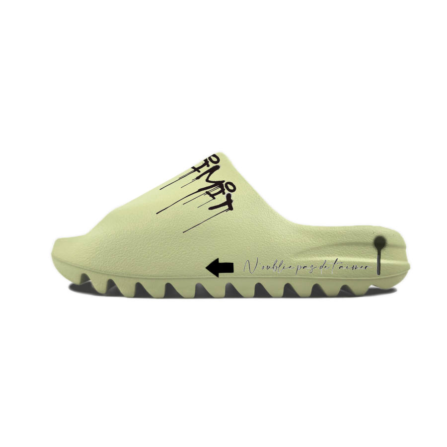 Adidas Originals Yeezy Slide EVA Slip Resistant Slip Resistant Slide Slippers Unisex Green