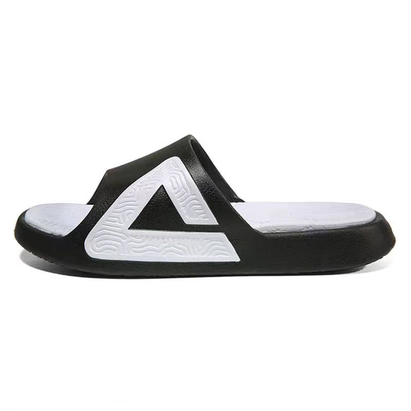 PEAK Tai Ji1.0 Slip Resistant Odor Resistant Slide Slippers Men's Black White