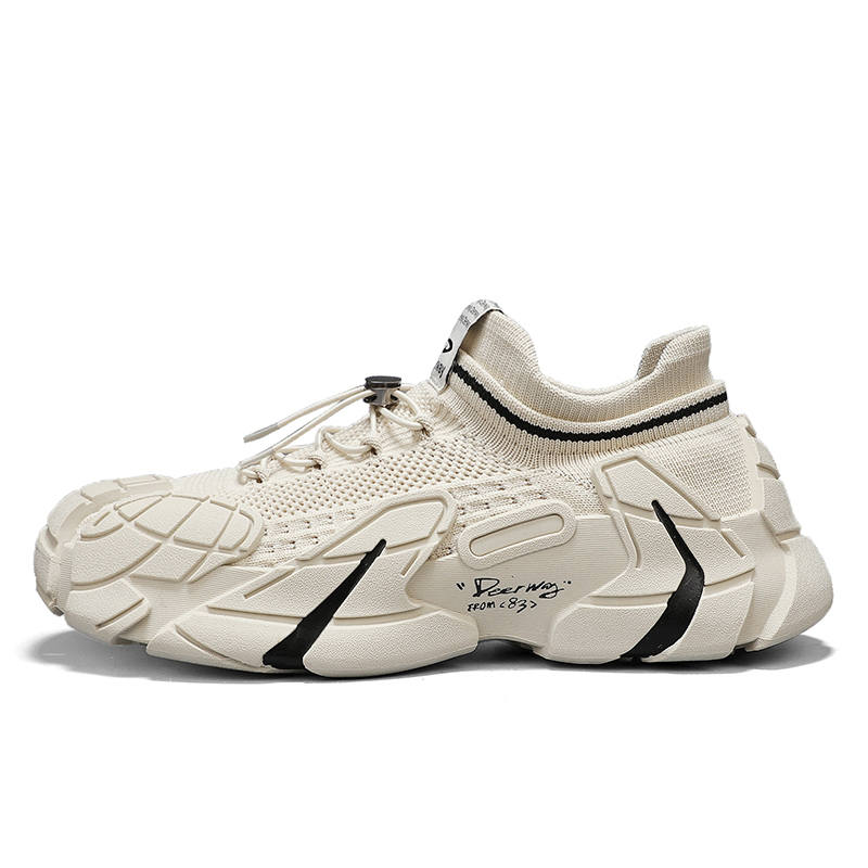 DEERWAY Slip Resistant, Abrasion Resistant, Breathable Low top Casual Shoes Men's Sand
