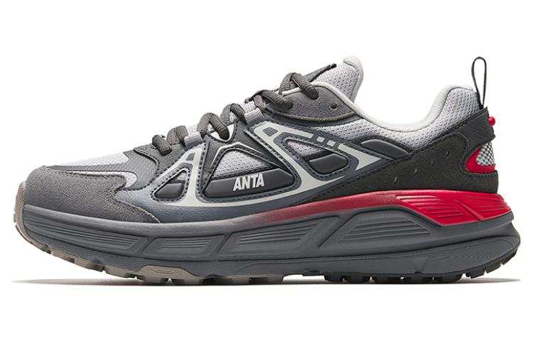 Anta Engine Cushioning Slip Resistant Abrasion Resistant Low top Casual Shoes Men's Silver Gray