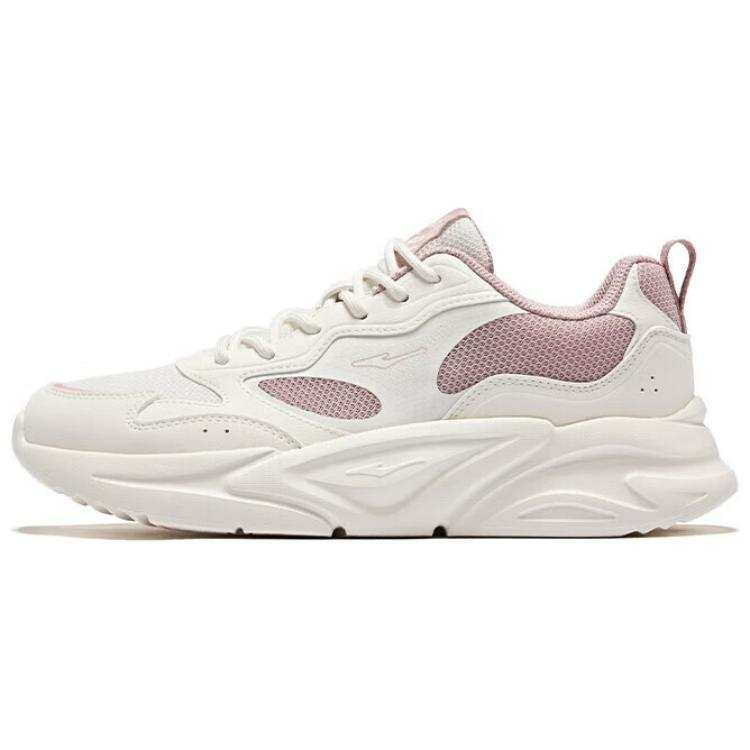 Erke Cushioning Slip Resistant Abrasion Resistant Low top Casual Shoes Women's Beige Pink
