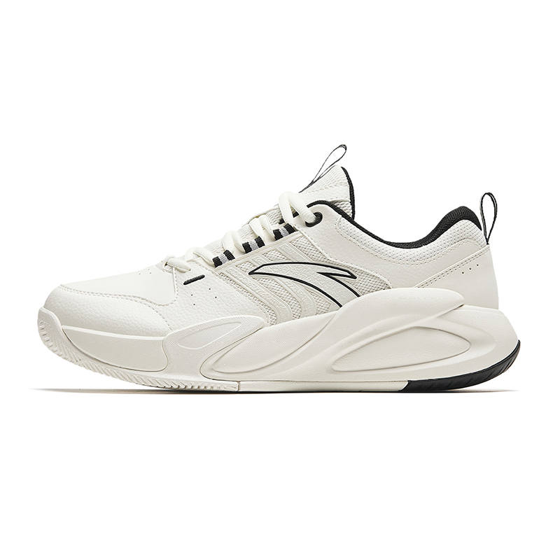 Anta Cushioning Slip Resistant Abrasion Resistant Low top Casual Shoes Men's White Black
