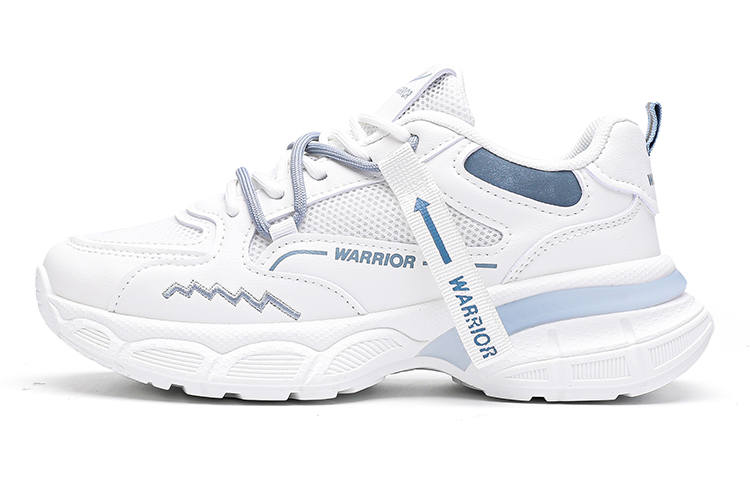 WARRIOR Low top Sports Casual Shoes Women's White Blue