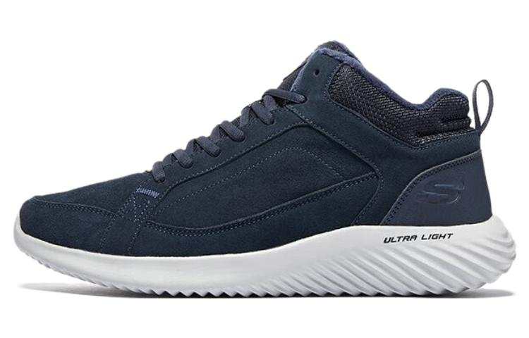 Skechers Ultra Flex 2.0 Artificial Leather Comfortable Breathable Mid top Casual Shoes Men's Blue