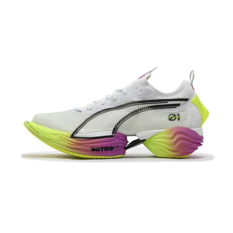 PUMA Comfortable Low top Casual Shoes Men's White Yellow