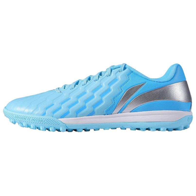 Li-Ning Li Ning Brocade TF Turf Artificial Turf Slip Resistant Abrasion Resistant Soccer Shoes Men's Blue