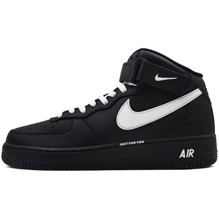 Nike Nike Air Force 1 Slip Resistant Mid top Skateboard Shoes Unisex Black White