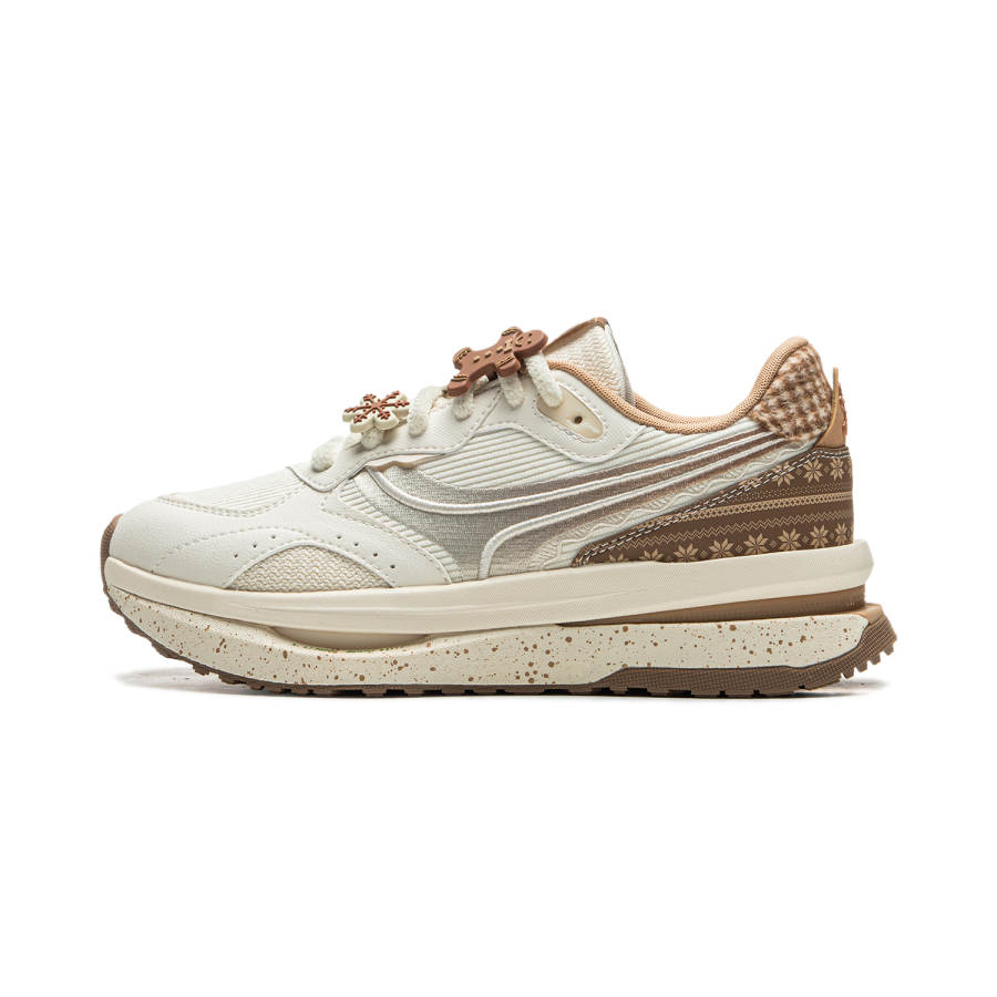 Li-Ning Li Ning Zhengrong Cushioning Slip Resistant Abrasion Resistant Breathable Support Rebound Low top Casual Shoes Women's