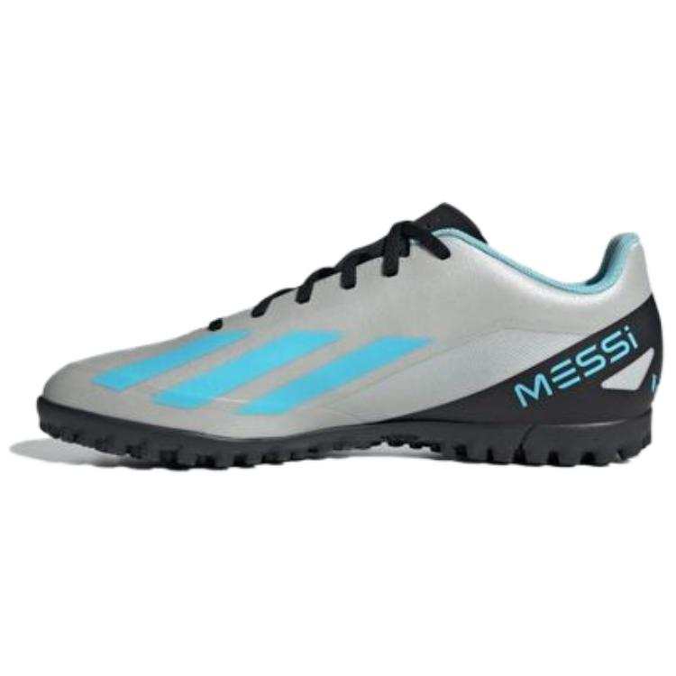 Adidas Adidas X CRAZYFAST Slip Resistant Abrasion Resistant Soccer Shoes Men's Gray Blue