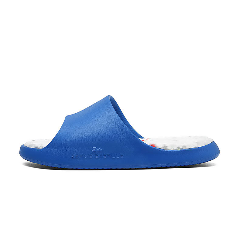 IVERSON Slip Resistant Abrasion Resistant Slip Resistant Abrasion Resistant Slide Slippers Unisex Blue