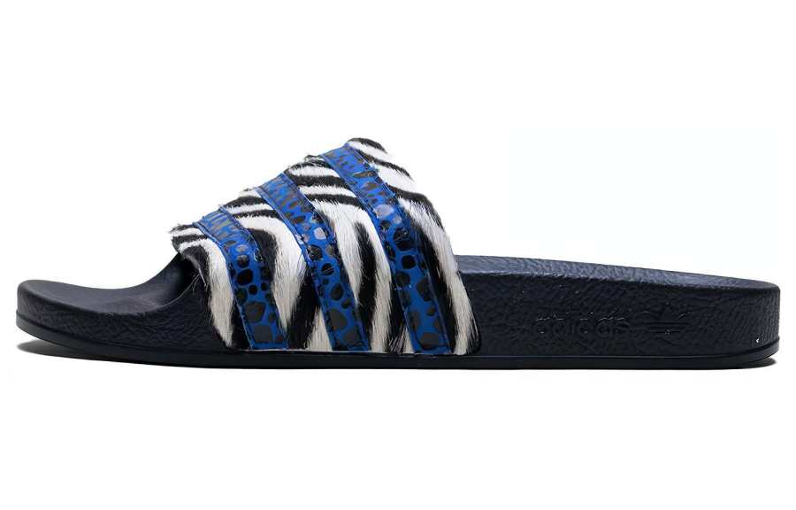 Adidas Originals Adidas Wmns Adilette 'Core Black Blue White' Women's