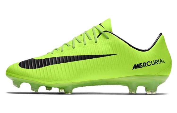 Nike Nike Mercurial Vapor 11 FG Firm Ground Slip Resistant, Abrasion Resistant, Lightweight Soccer Shoes Men's Neon Green