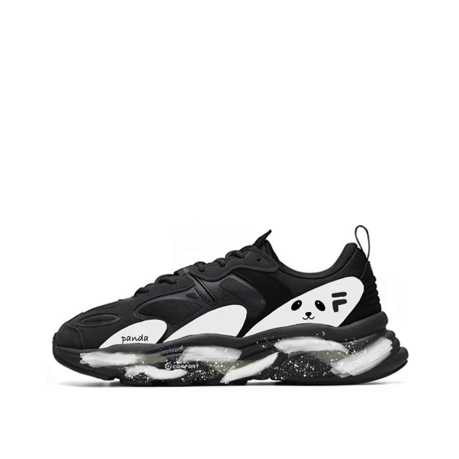 FILA Mars 2 Abrasion Resistant Low top Casual Shoes Men's Black White