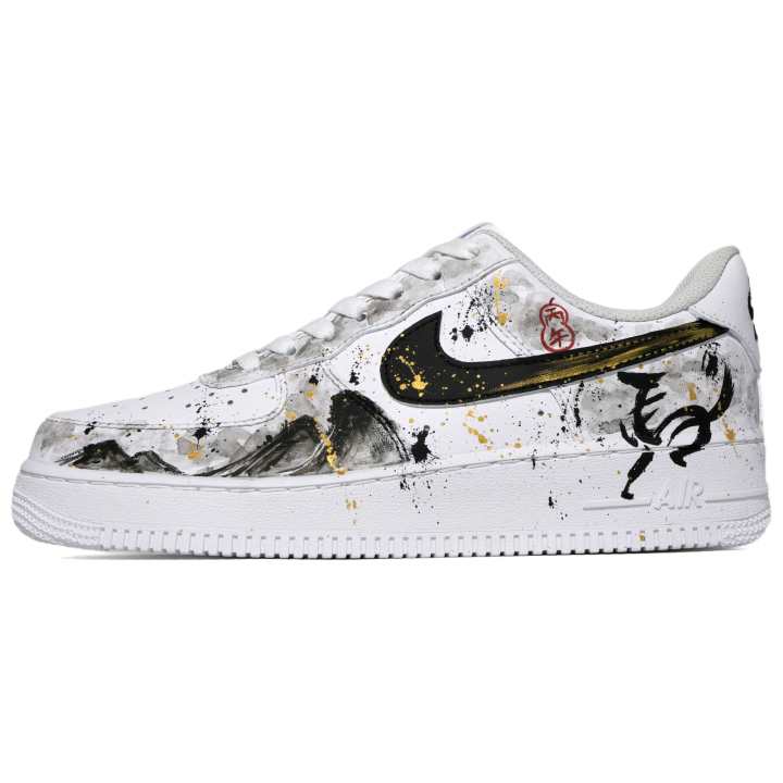 Nike Nike Air Force 1 Black Horse Comes With Blessing Slip Resistant Abrasion Resistant Slip Resistant Abrasion Resistant