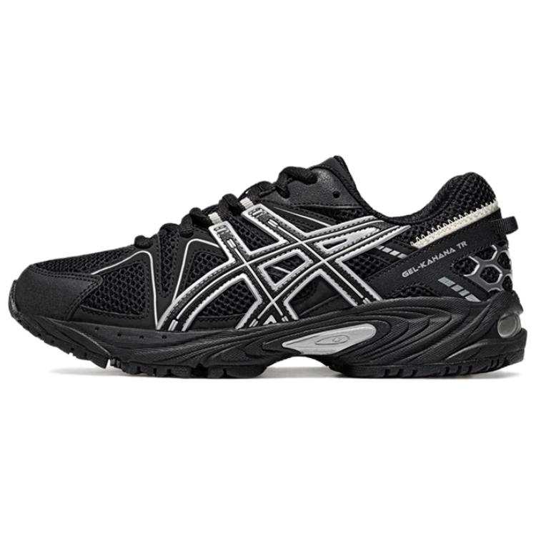 ASICS Gel Kahana TR Breathable Low top Chunky Sneakers Unisex Black Silver