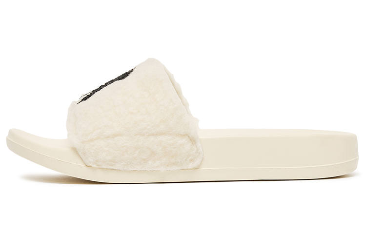 MLB MLB Slipper Rubber Sole Slip Resistant Slide Slippers Unisex Ecru