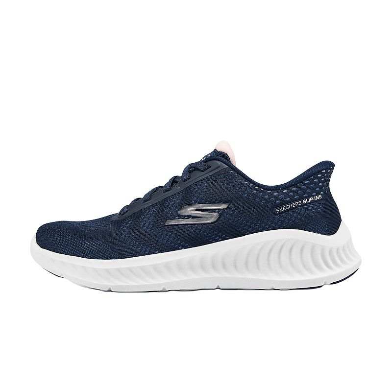 Skechers Women's GO WALK Fashion Wear resistant And Lightweight Low top Casual Shoes Women's Marine Blue