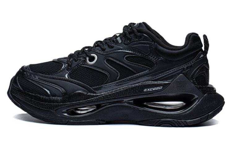 Li-Ning Li Ning Exceed Infinity Abrasion Resistant Breathable Low top Casual Shoes Men's Black