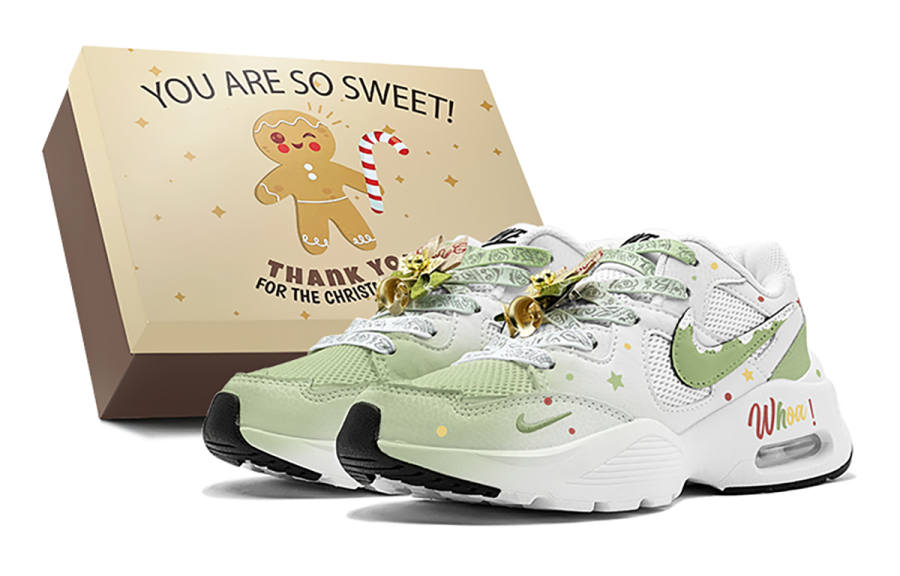 Nike Nike Air Max Fusion Abrasion Resistant Abrasion Resistant Low top Casual Shoes Women's Green White