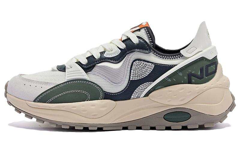 QIAODAN Wear resistant And Lightweight Low top Casual Shoes Men's White Green