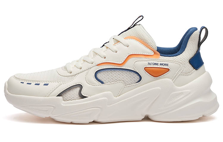 361° Comfortable Breathable Low top Sports Casual Shoes Men's White Blue