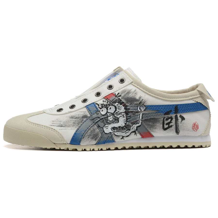 Onitsuka Tiger MEXICO 66 Crouching Dragon And Nestling Phoenix Canvas Slip Resistant, Abrasion Resistant, Lightweight