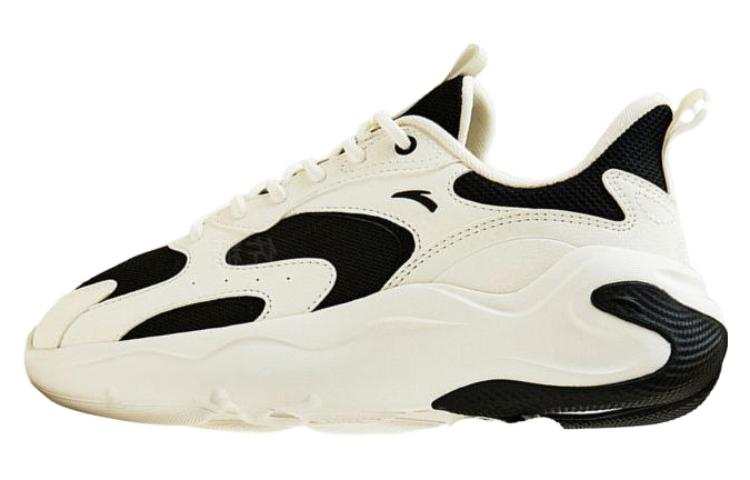 Anta Slip Resistant Abrasion Resistant Slip Resistant Abrasion Resistant Low top Casual Shoes Women's Black White
