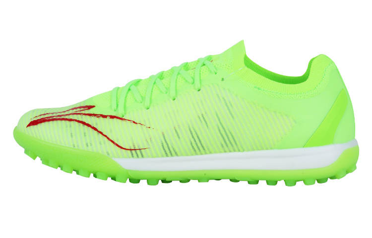 Li-Ning Li Ning Fabric Slip Resistant And Breathable Soccer Shoes Men's Neon Green