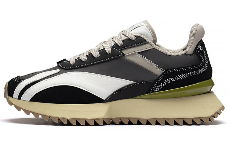 Li-Ning Li Ning Zaiwu Vintage Cushioning Slip Resistant Abrasion Resistant Lightweight Low top Sports Casual Shoes Men's