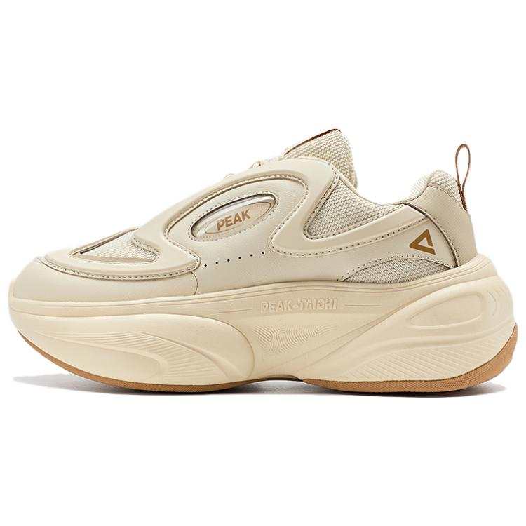 PEAK Slip Resistant Cushioning Low top Casual Shoes Women's Beige Khaki