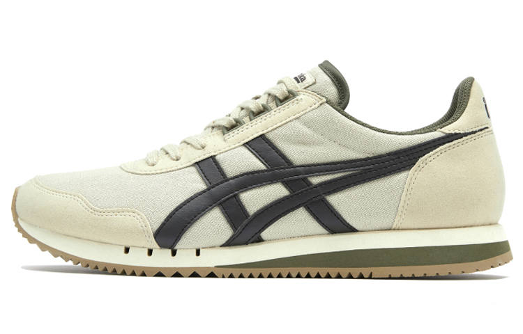 Onitsuka Tiger Dualio Textile, Synthetic Leather Breathable Low top Casual Shoes Unisex White Black