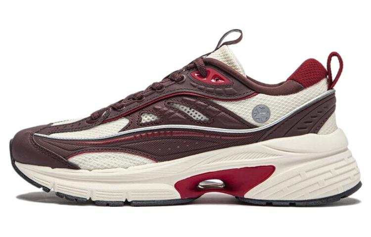 Li-Ning Li Ning Comet LITE Slip Resistant Abrasion Resistant Low top Casual Shoes Women's Dark Red