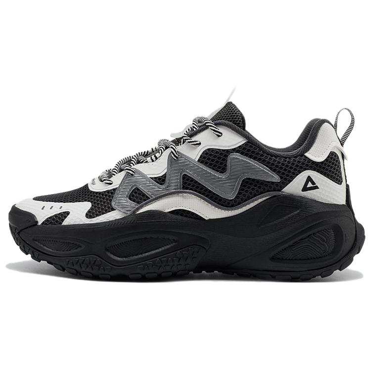 PEAK Classic Heritage Cushioning Abrasion Resistant Cushioning, Wear Resistant Low top Casual Shoes Women's Black Beige