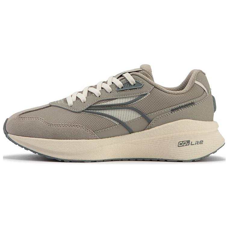 361° Long Wind 4 Breathable Low top Casual Shoes Women's Gray Beige