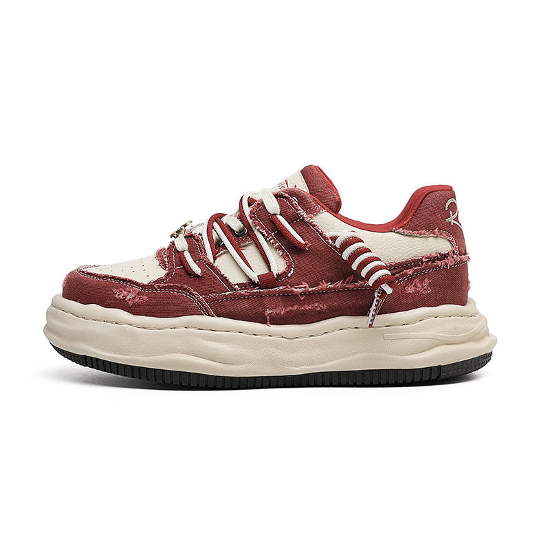 Angelmix Angelmi Abrasion Resistant Cushioning Low top Casual Shoes Unisex Red