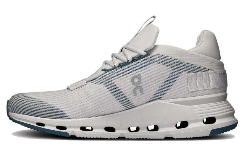 On Cloudnova Slip Resistant Abrasion Resistant Slip Resistant Abrasion Resistant Low top Casual Shoes Women's Gray