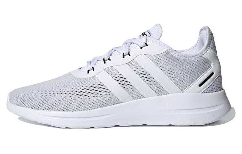 Adidas Neo Lite Racer Rbn 2.0 Mesh, Textile Slip Resistant Abrasion Resistant Low top Casual Shoes Men's Gray White