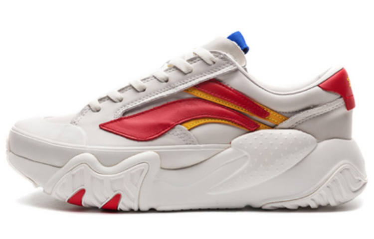 Li-Ning Li Ning Wave Hbrd Cushioning Slip Resistant Abrasion Resistant Low top Casual Shoes Women's Mist White