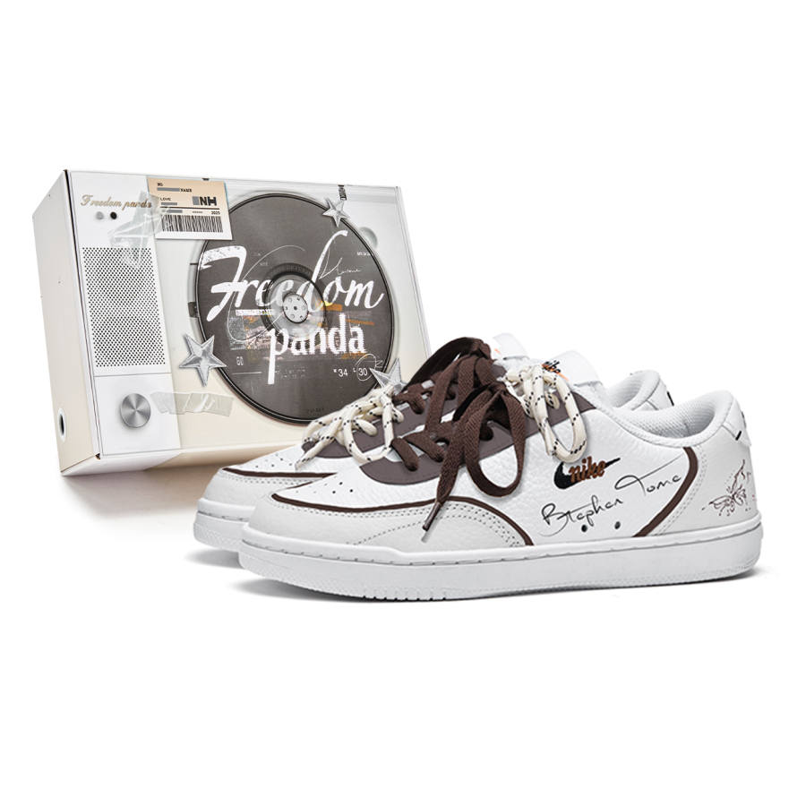 Nike Nike Court Vintage Freedom Panda, Box, Brown Velvet Slip Resistant Abrasion Resistant Slip Resistant Abrasion Resistant