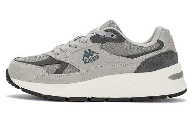 Kappa Comfortable Cushioning Abrasion Resistant Cushioning, Wear Resistant Low top Casual Shoes Unisex Gray