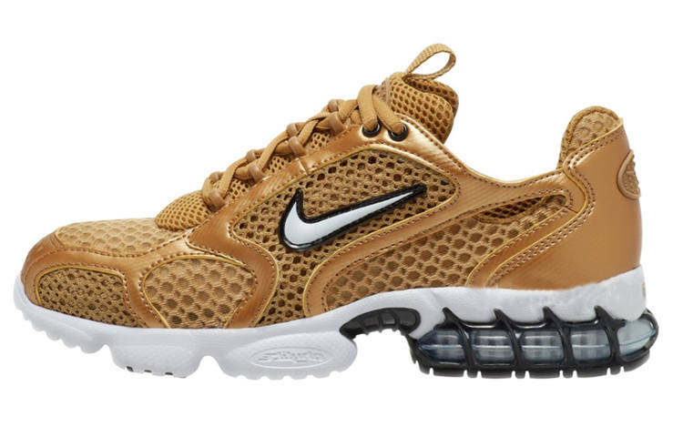 Nike Nike Air Zoom Spiridon Cage 2 Cushioning Slip Resistant Abrasion Resistant Low top Casual Shoes Women's Desert Yellow