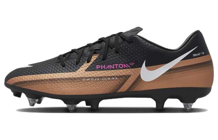 Nike Nike Phantom GT2 Academy SG Pro Anti Clog Traction Soft Ground Soccer Shoes Unisex Black Gold