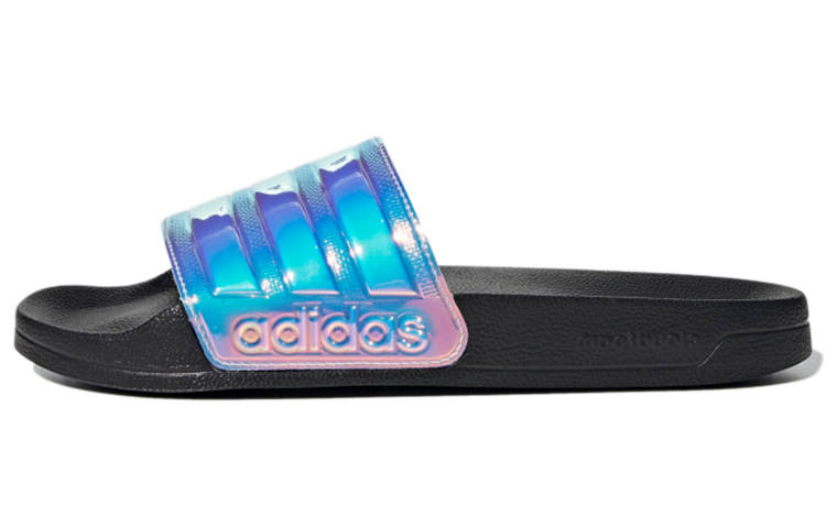 Adidas Adidas Adilette Slide Slippers Women's Black Blue Purple