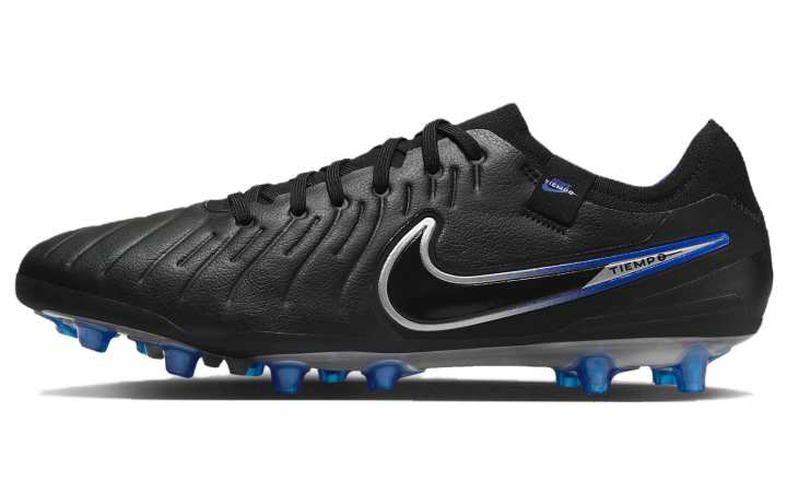 Nike Nike Tiempo Legend 10 Leather Cushioning Slip Resistant Soccer Shoes Unisex Black