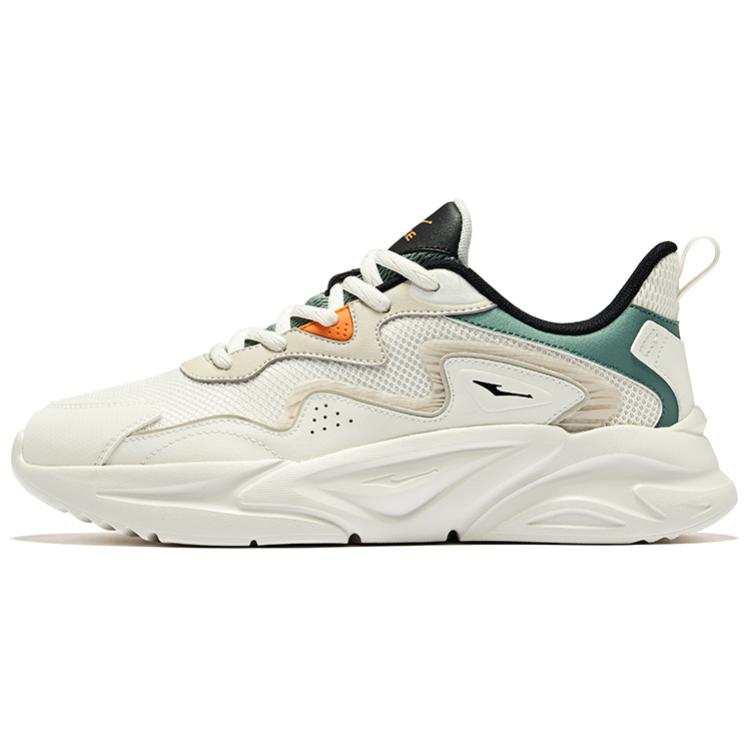 Erke Sichuan Flow 2.0 Cushioning Abrasion Resistant Breathable Low top Casual Shoes Men's White Green